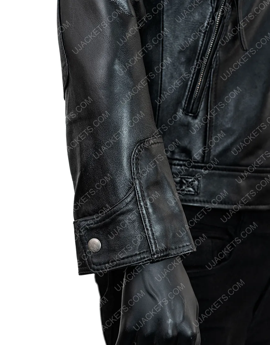 Cafe Racer Vintage Leather Jacket | Black Quilted Biker Jacket | ujackets